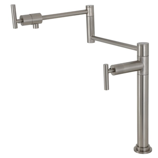 Kingston Brass Deck Mount Pot Filler, Brushed Nickel KS4708CML - main